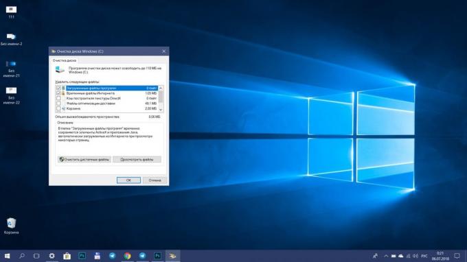 Kako ubrzati Windows 10. očistite disk