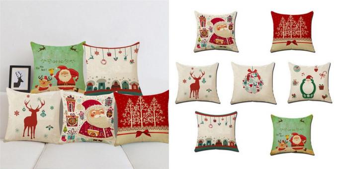 Božićni ukrasi s AliExpress: Pamučne jastučnice