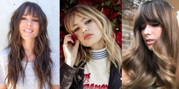 Trendy ženske frizure 2019: duga kosa hippie