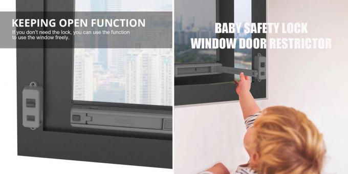 Kako zaštititi djecu kod kuće: brava za prozor