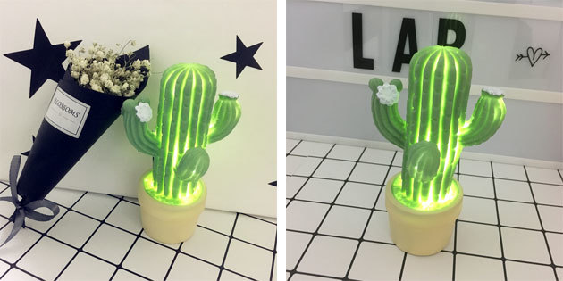 Svjetiljka u obliku kaktusa