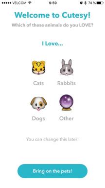 Cutesy za iOS - najpozitivnija društvena mreža