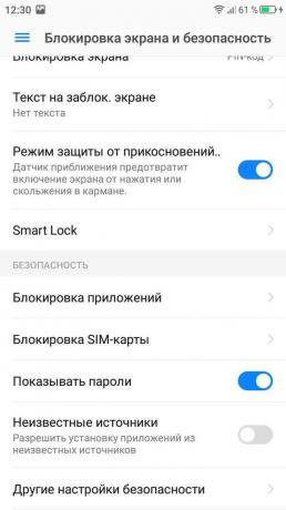 zaključavanje zaslona na Android. Smart Lock
