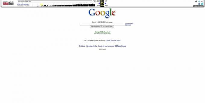Web arhiva: kopija Google stranice