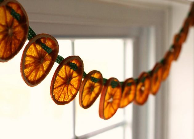 Božićno drvce ukras: sušene naranče