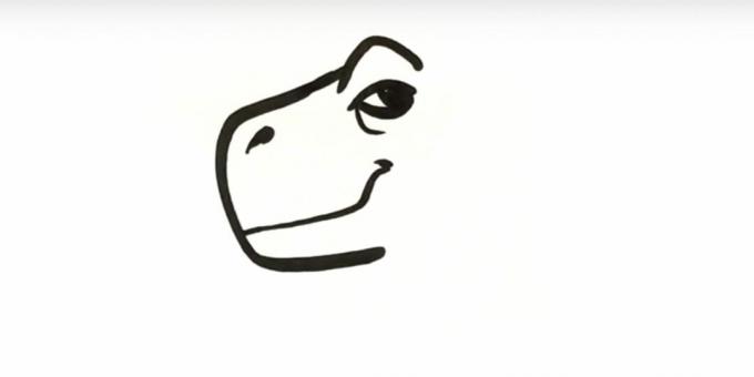 Kako nacrtati dinosaura: dodajte usta