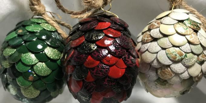Božićni igračke sa svojim vlastitim rukama: Dragon jaja iz „Igre prijestolja”