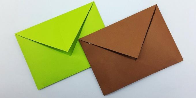 Kako napraviti klasični kuvertu u tehnici origami bez ljepila