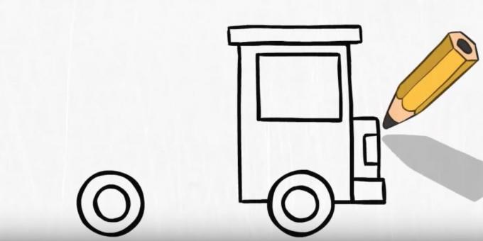 Kako nacrtati vatrogasno vozilo: dizajnirajte prednju stranu 