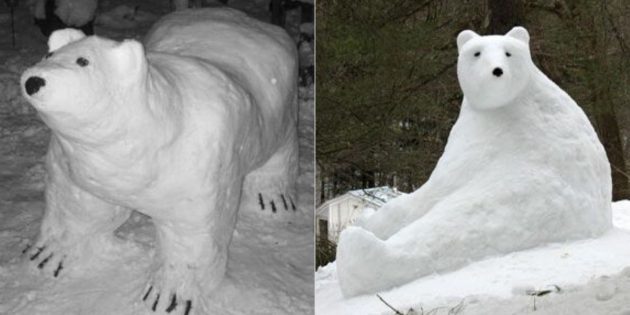 Medvjed u snijegu