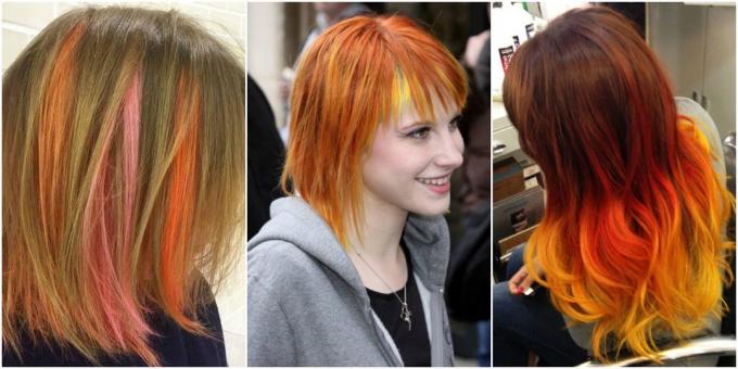 Modni boja kose: narančasta