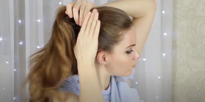 Frizure za okrugla lica za žene: kosa na repu