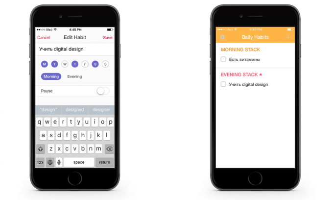 U Habi za iOS dana uvjetno podijeliti u jutarnjim i večernjim satima