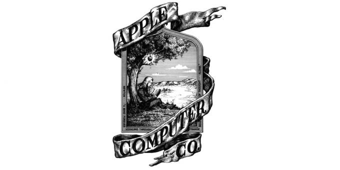 Logo Apple: Newton pod jabukom