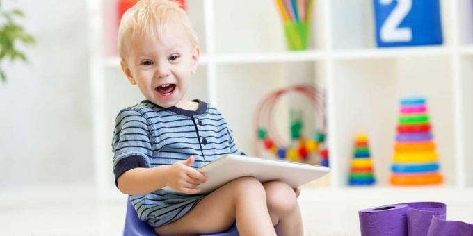 Kako naučiti dijete u lonac: Head WC igračku ili knjigu
