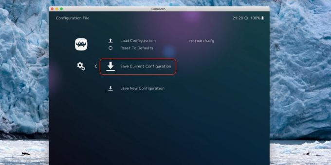 Retroarh: spremite postavke