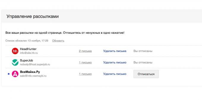 «Mail.ru Mail": Upravljanje Distribucija