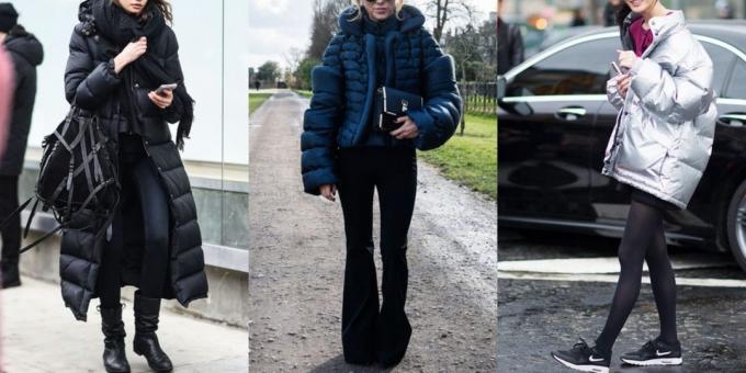 Moda 2018/2019: Slike s voluminozne prošiven jakne