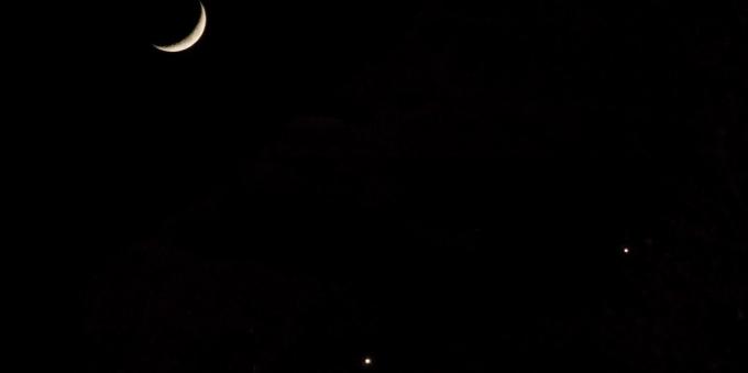 Zvjezdano nebo: Jupiter, Mjesec i Venera