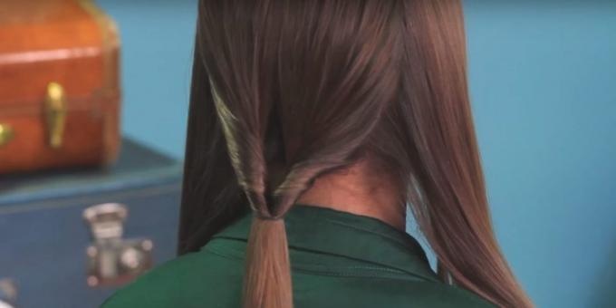 Frizura za dugu kosu: napravite kinked rep