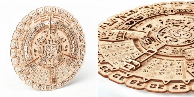 Wood Trick Mayan Calendar