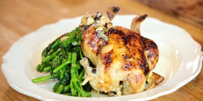 Recepti Piletina u pećnici: cijelo pile u mlijeku od Jamie Olivera