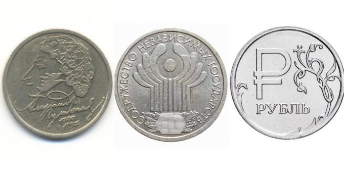 Kako prodati kovanice 1 rublju