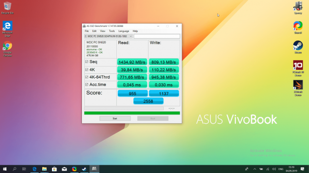 Asus Vivobook S15: Učinak