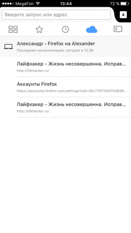 Firefox za iOS