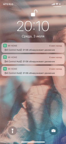 Xiaomi Mi Smart: obavijest na telefonu
