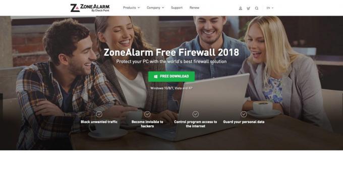 Firewall. ZoneAlarm Besplatni Firewall 2018