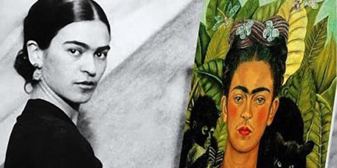 Frida Kahlo sa svojim autoportreta