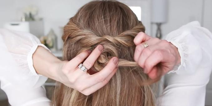 Frizura za dugu kosu: napraviti čvor