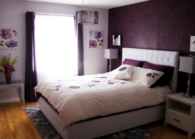 Mala spavaća soba: naglasak u boji