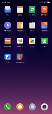 Pregled Xiaomi Mi Mix 3: Sučelje