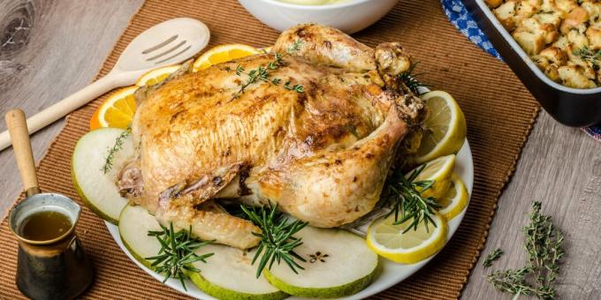 Punjena piletina s limunom i češnjakom: jednostavan recept