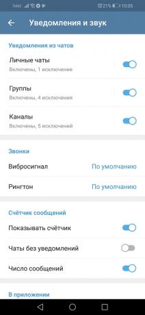 Promjene Brzojav 5.0 za Android: telegram-chat
