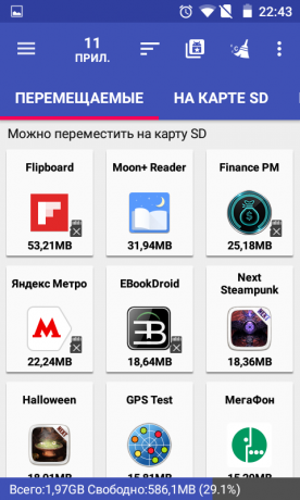 Kako da se presele aplikacije na memorijsku karticu: AppMgr III