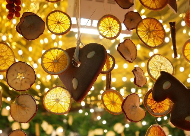 Božićno drvce ukras: sušene naranče