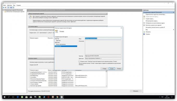 Kako konfigurirati Windows isključivanje pomoću „Task Scheduler”