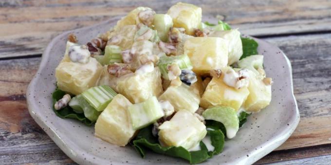 Salata od celera, ananasa i oraha