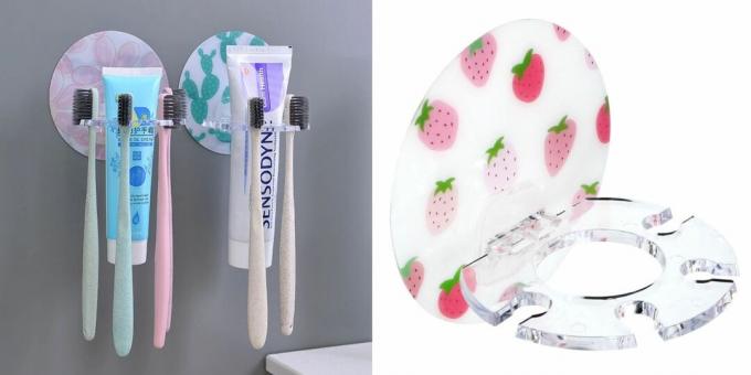 kupaonski organizatori: držač za četke i zubnu pastu