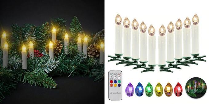 Božićni ukrasi s AliExpress: LED svijeće