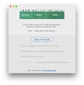 Vanilija - besplatan alat za prilagodbu ikone na traci izbornika Mac