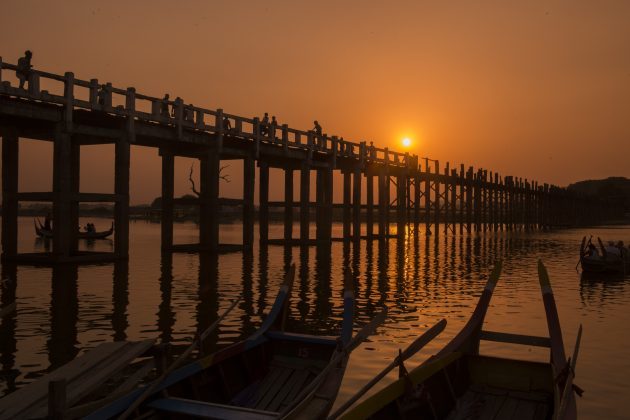 lijepe mostovi: U Bein Bridge, Myanmar