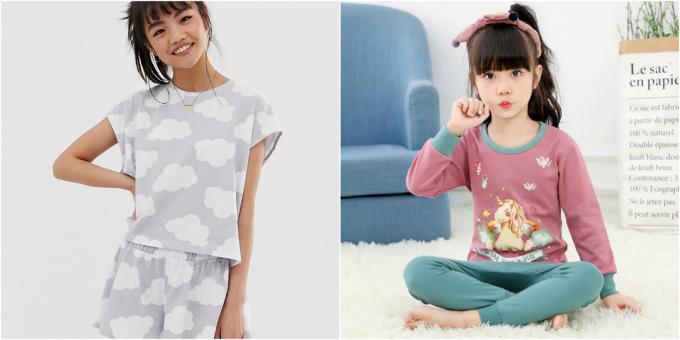 Pokloni za djevojčice na 8. ožujka: pidžame