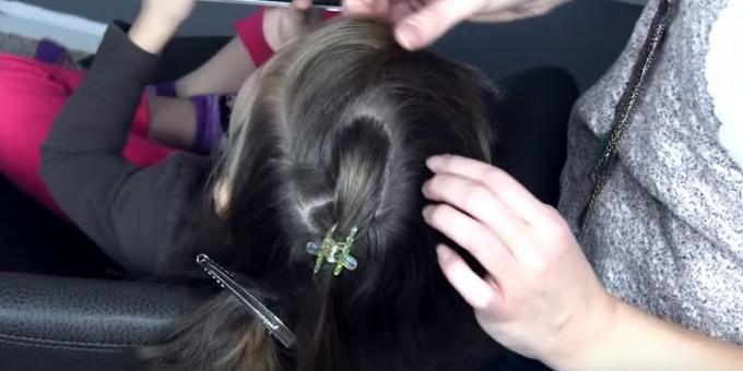 Nove frizure za djevojčice: Podijelite kosu