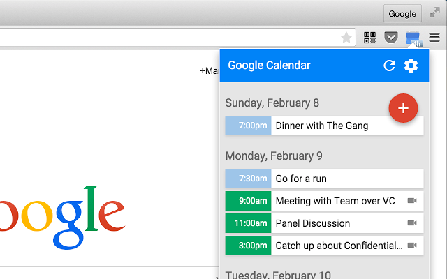 Proširenje Google kalendara (Google)
