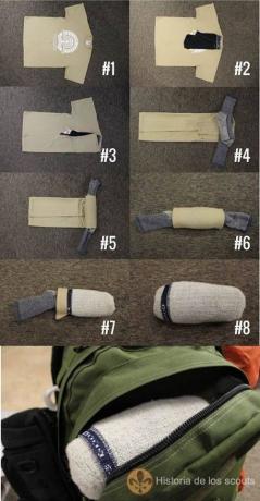 Kako da fold hlače i čarape