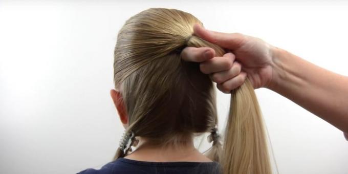 Nove frizure za djevojčice: Podijelite kosu